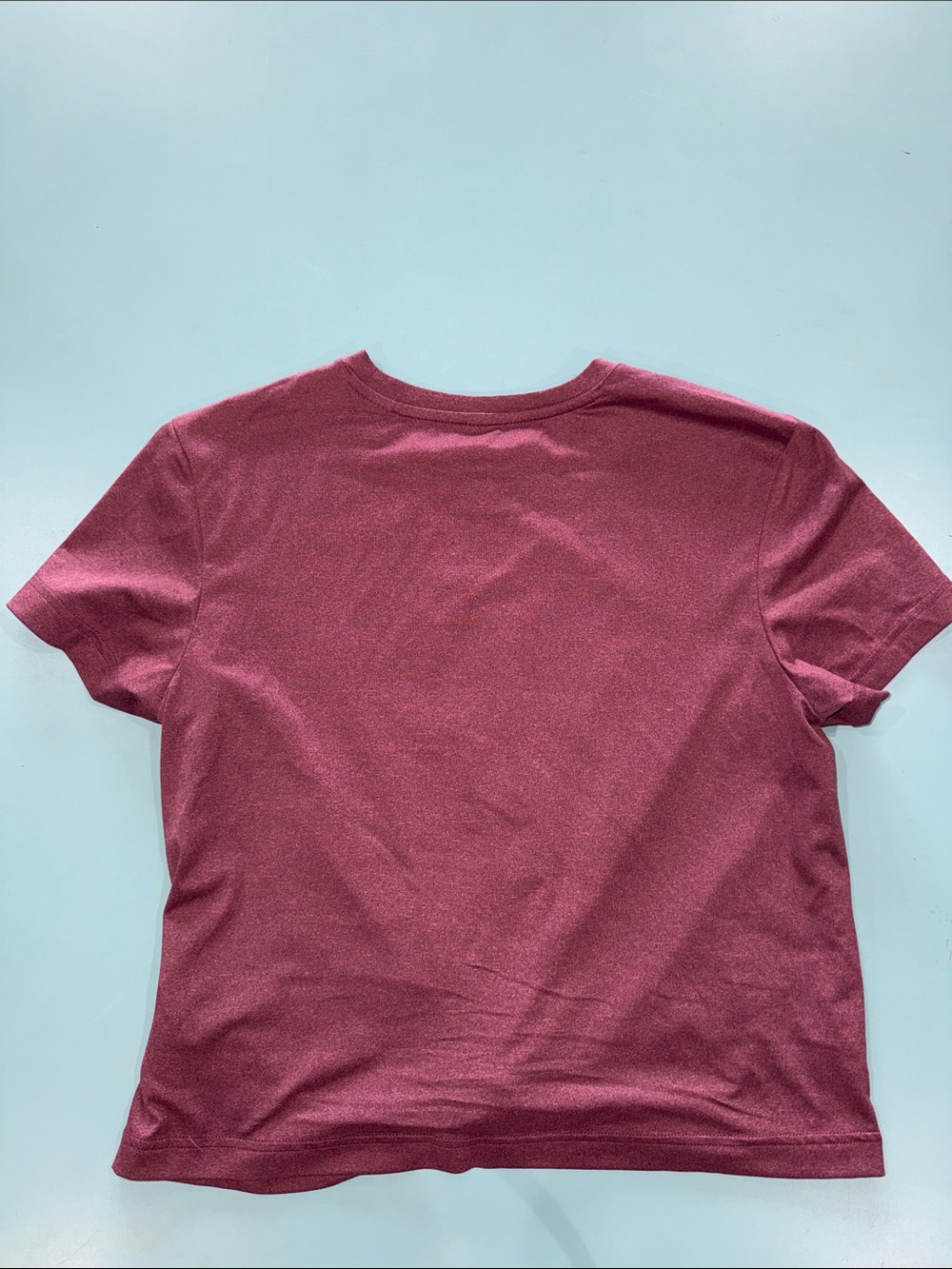 Adidas Short Sleeve Twist-Front Tee — Wine Red Medium - Picture 2 of 6